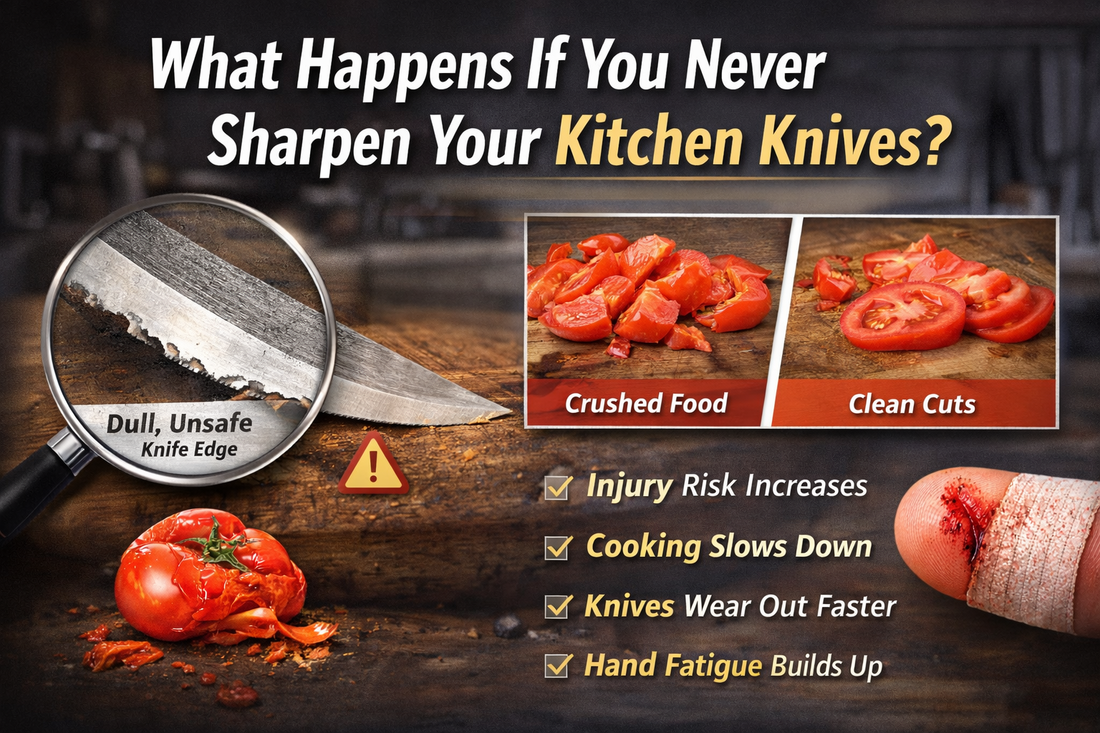 Never Sharpen Kitchen Knives? Here’s What Happens